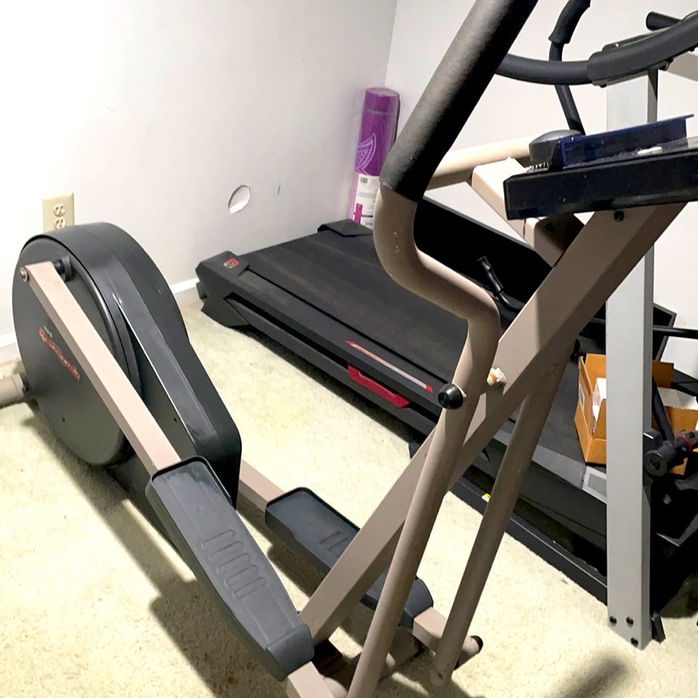 Gray and Black Used Basic Elliptical